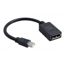 POWERTECH αντάπτορας Mini DisplayPort σε Display Port, 0.20, μαύρος