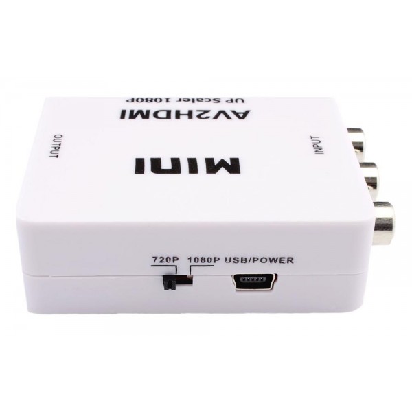 HD Video Converter CAB-H083 από 3x RCA σε HDMI, Full HD, λευκό