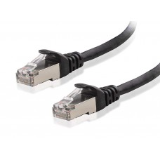 POWERTECH Καλώδιο S/FTP Cat 6e, 24AWG, copper, metal, 30cm, μαύρο