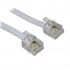 POWERTECH Καλώδιο Τηλεφώνου RJ11 6P4C, 1m, White