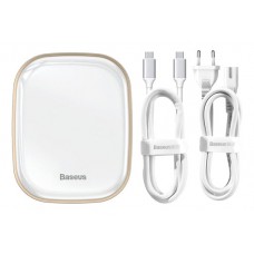 BASEUS USB Type-C hub CAHUB-AU02, 2x USB, HDMI, SD/TF, RJ45, λευκό