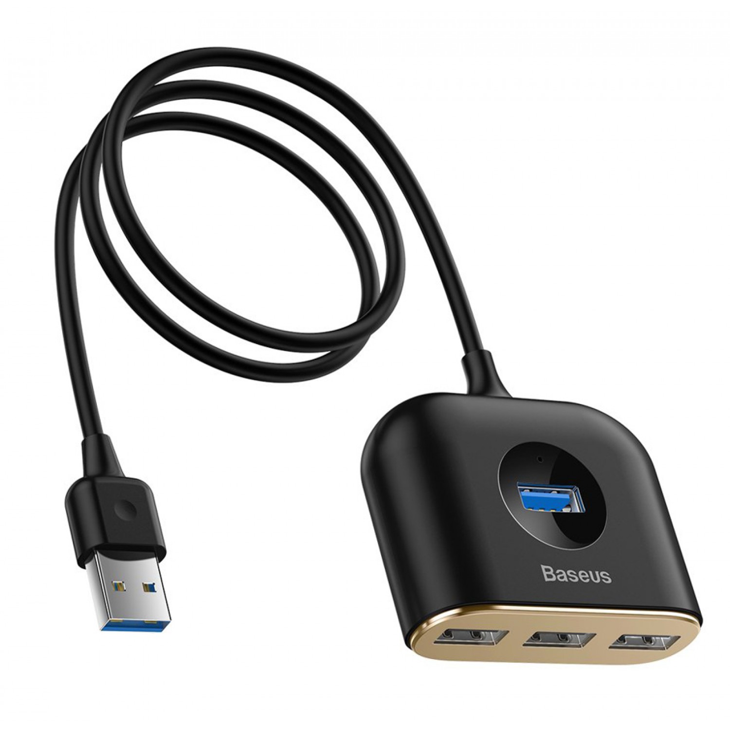 BASEUS USB hub CAHUB-AY01, 1x USB 3.0, 3x USB 2.0, μαύρο BASEUS USB hub CAHUB-AY01, 1x USB 3.0, 3x USB 2.0, μαύρο