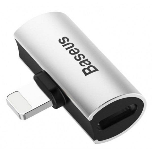 BASEUS αντάπτορας lightning σε 2x lightning CAL46-S1, γκρι BASEUS αντάπτορας lightning σε 2x lightning CAL46-S1, γκρι