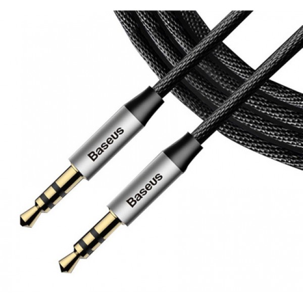 BASEUS καλώδιο ήχου 3.5mm M30, 4 pin stereo, 1.5m, μαύρο BASEUS καλώδιο ήχου 3.5mm M30, 4 pin stereo, 1.5m, μαύρο