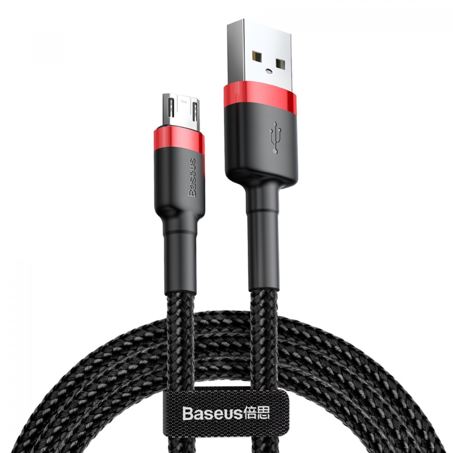 BASEUS καλώδιο USB σε Micro CAMKLF-C91, 1.5A, 2m, μαύρο-κόκκινο BASEUS καλώδιο USB σε Micro CAMKLF-C91, 1.5A, 2m, μαύρο-κόκκινο