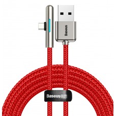 BASEUS καλώδιο USB σε Type-C CAT7C-C09, LED, 4A 40W, 2m, κόκκινο