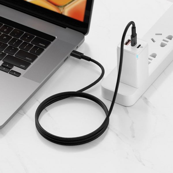 BASEUS καλώδιο USB Type-C CATGD-A01, 5A 100W, 2m, μαύρο BASEUS καλώδιο USB Type-C CATGD-A01, 5A 100W, 2m, μαύρο