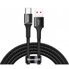BASEUS καλώδιο USB σε Type-C CATGH-H01, LED, 5A 40W, 2m, μαύρο