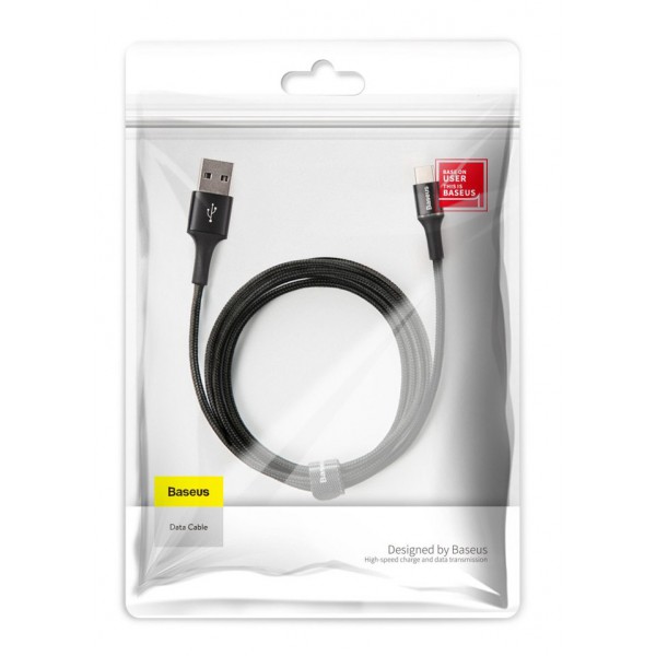 BASEUS καλώδιο USB σε Type-C CATGH-H01, LED, 5A 40W, 2m, μαύρο BASEUS καλώδιο USB σε Type-C CATGH-H01, LED, 5A 40W, 2m, μαύρο