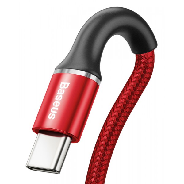 BASEUS καλώδιο USB σε USB Type-C CATGH-H09, LED, 5A 40W, 2m, κόκκινο BASEUS καλώδιο USB σε USB Type-C CATGH-H09, LED, 5A 40W, 2m, κόκκινο