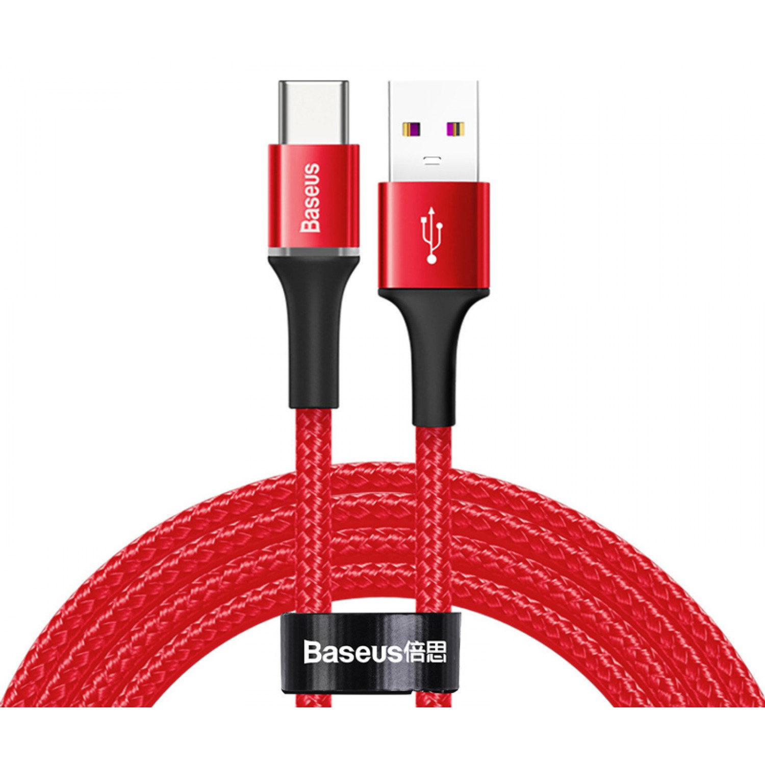 BASEUS καλώδιο USB σε USB Type-C CATGH-H09, LED, 5A 40W, 2m, κόκκινο BASEUS καλώδιο USB σε USB Type-C CATGH-H09, LED, 5A 40W, 2m, κόκκινο