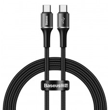 BASEUS καλώδιο USB Type-C CATGH-J01, LED, 3A 60W, PD2.0, 1m, μαύρο