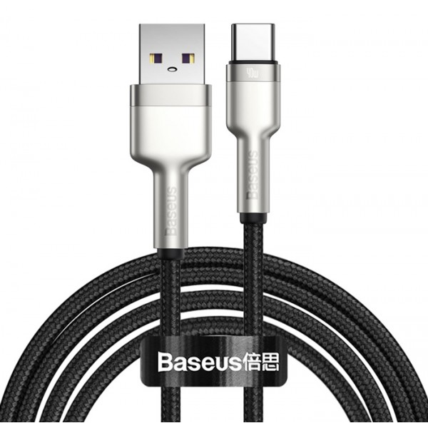 BASEUS καλώδιο USB σε USB Type-C CATJK-B01, 40W, 2m, μαύρο BASEUS καλώδιο USB σε USB Type-C CATJK-B01, 40W, 2m, μαύρο