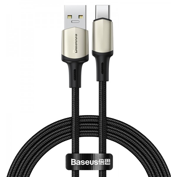 BASEUS καλώδιο USB σε USB Type-C CATKLF-VA01, VOOC, 5A, 1m, μαύρο