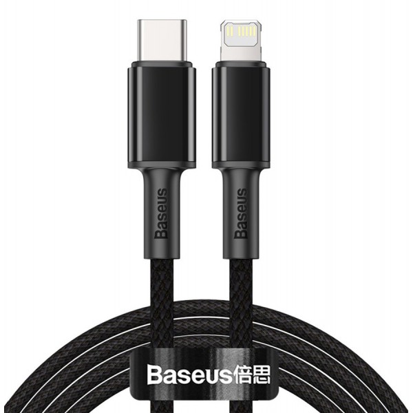 BASEUS καλώδιο USB Type-C σε Lightning CATLGD-A01, 20W, 2m, μαύρο BASEUS καλώδιο USB Type-C σε Lightning CATLGD-A01, 20W, 2m, μαύρο