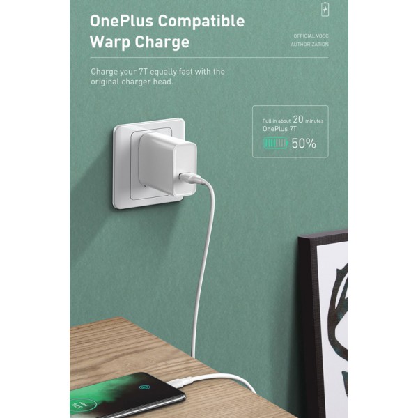 BASEUS καλώδιο USB σε USB Type-C CATSW-F02, VOOC, 5A, 1m, λευκό BASEUS καλώδιο USB σε USB Type-C CATSW-F02, VOOC, 5A, 1m, λευκό