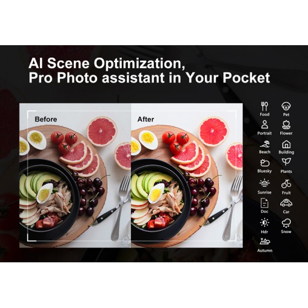 CUBOT Smartphone X20, 6.3", 4/64GB, Octa-Core, triple camera, μαύρο