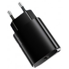 USAMS φορτιστής τοίχου US-CC131, 1x type-C, PD3.0 20W 3A, μαύρος