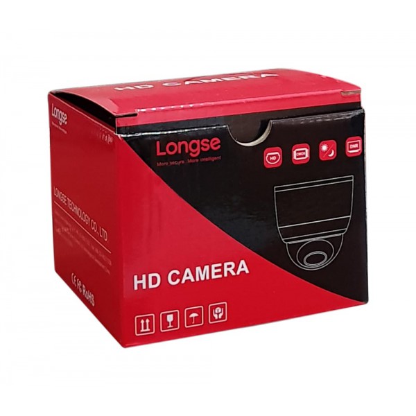 LONGSE Υβριδική Bullet Κάμερα, 1080p 2.1MP, 2.8-12mm, IR 60M, μεταλλική