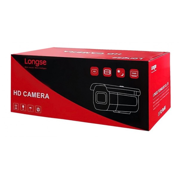 LONGSE Υβριδική Κάμερα bullet CCTV-033, 2MP, 1080p, 2.8-12mm, IR 60M