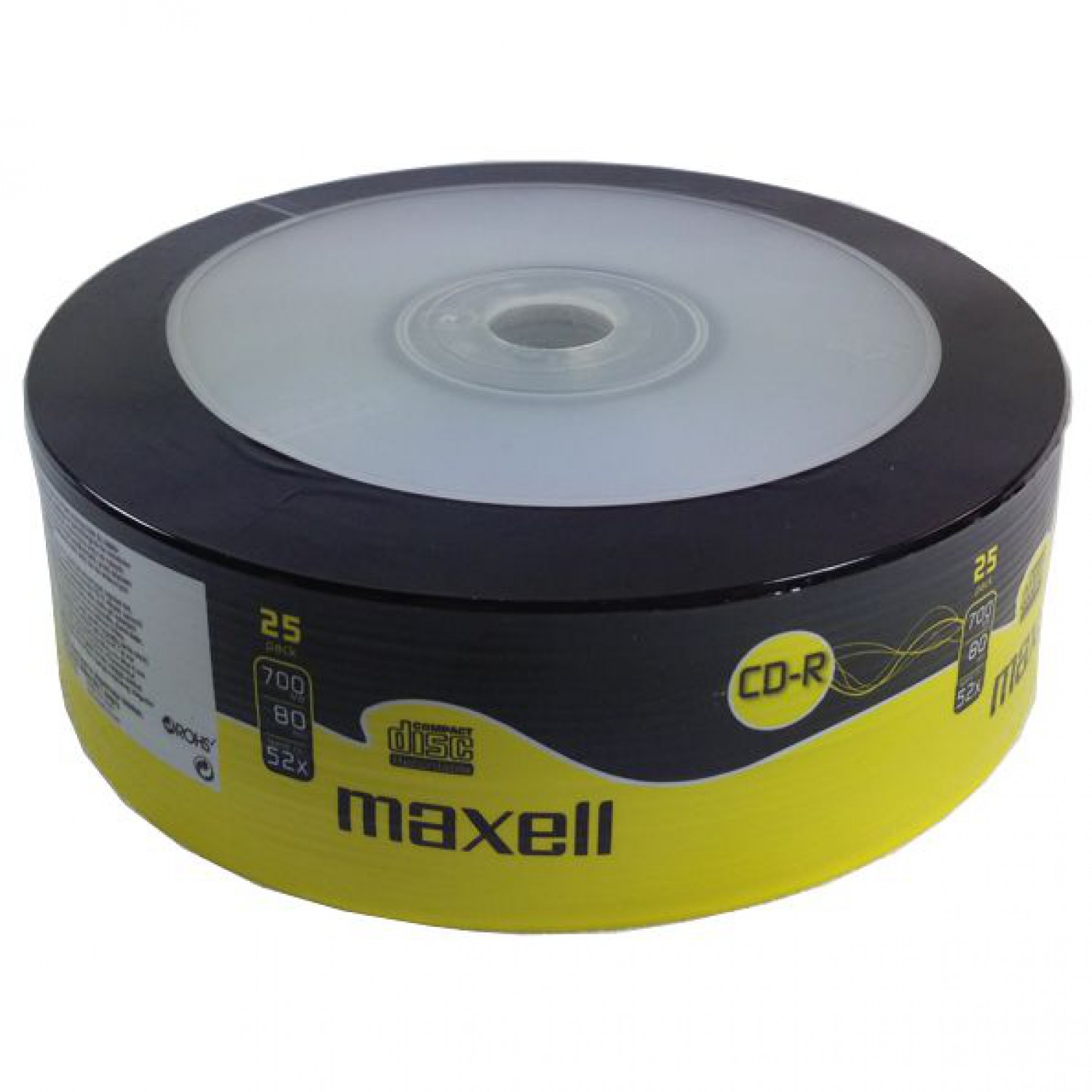 MAXELL CD-R 80min, 700ΜΒ, 52x, 25τμχ Spindle pack MAXELL CD-R 80min, 700ΜΒ, 52x, 25τμχ Spindle pack