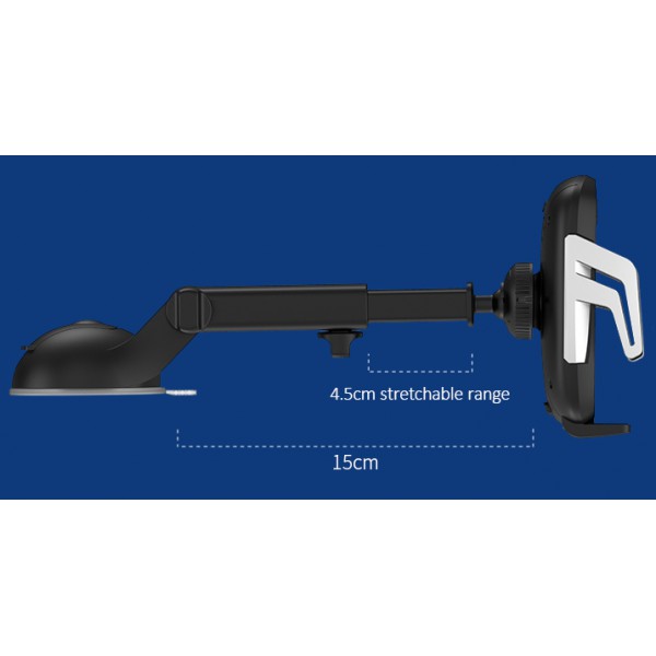 USAMS ασύρματος φορτιστής και βάση αυτοκινήτου US-CD100, 10W, μαύρος USAMS ασύρματος φορτιστής και βάση αυτοκινήτου US-CD100, 10W, μαύρος