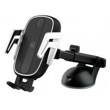 USAMS ασύρματος φορτιστής και βάση αυτοκινήτου US-CD100, 10W, μαύρος