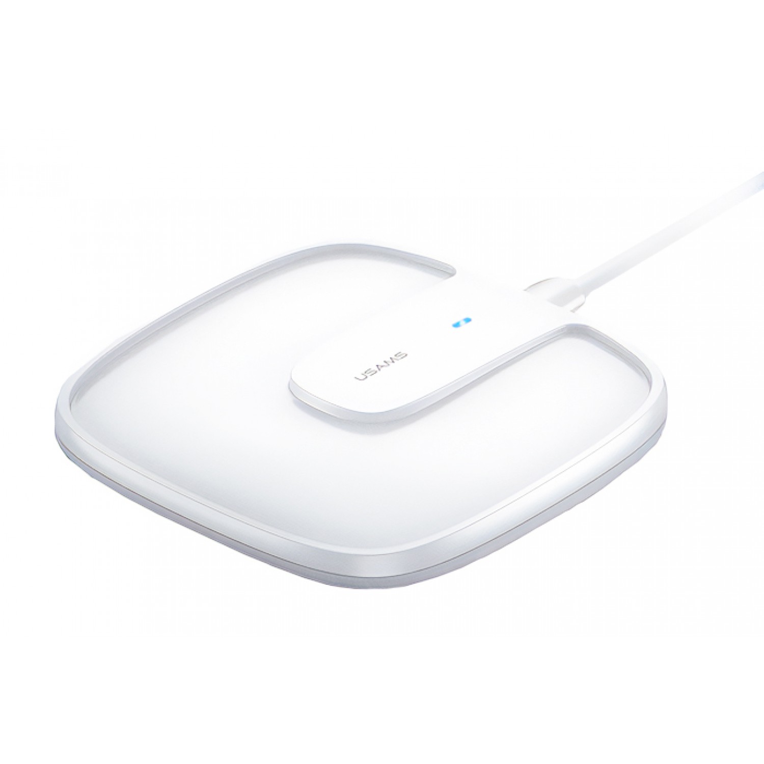 USAMS ασύρματος φορτιστής US-CD153, 15W, fast charge, λευκός