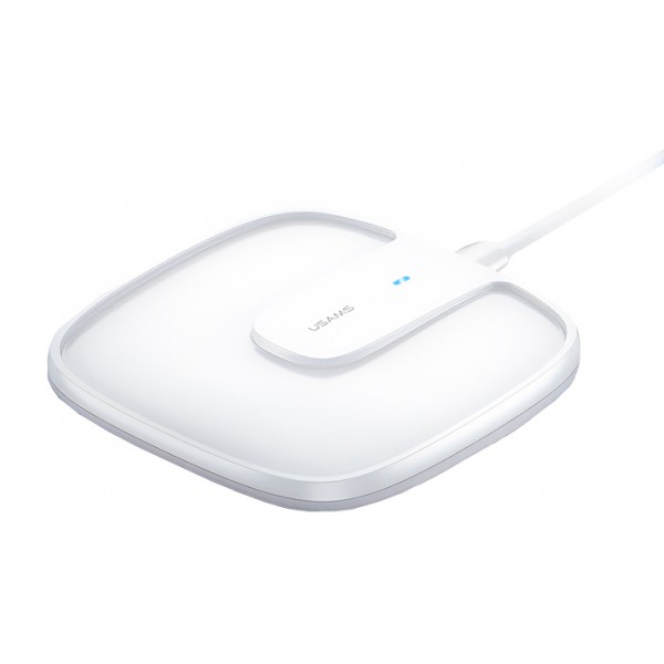 USAMS ασύρματος φορτιστής US-CD153, 15W, fast charge, λευκός