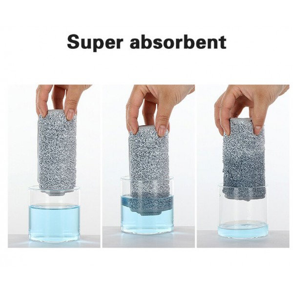 Σετ κουβάς & παρκετέζα με μικροΐνες CLN-0001, 22 x 21.5 x 38.5cm, λευκό