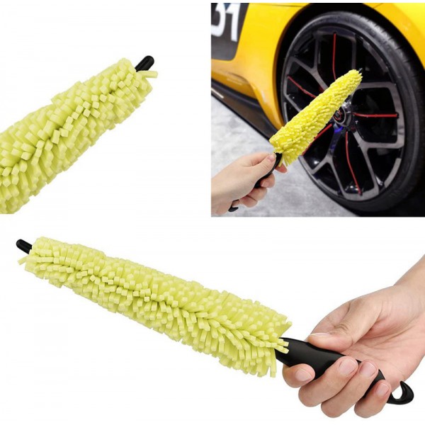 Βούρτσα καθαρισμού ζαντών αυτοκινήτου CLN-0011, 5x17x29cm, κίτρινη Βούρτσα καθαρισμού ζαντών αυτοκινήτου CLN-0011, 5x17x29cm, κίτρινη