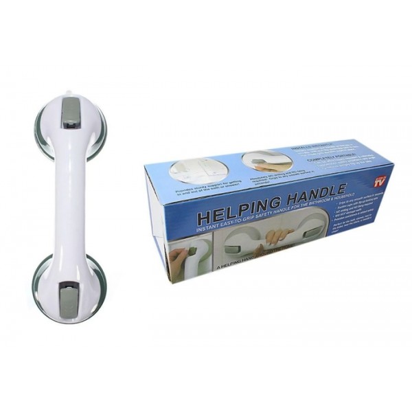 Χειρολαβή με βεντούζες CLN-0013, λευκό-γκρι