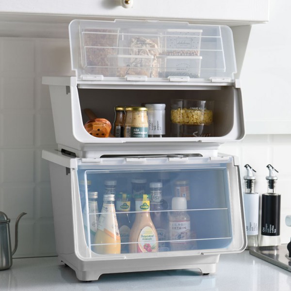 Σετ συρτάρια αποθήκευσης CLN-0022, 3 διαφορετικά μεγέθη, λευκά