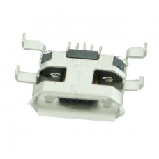 Micro USB TYPE B Female Sink 0.8 DIP 5P, Silver