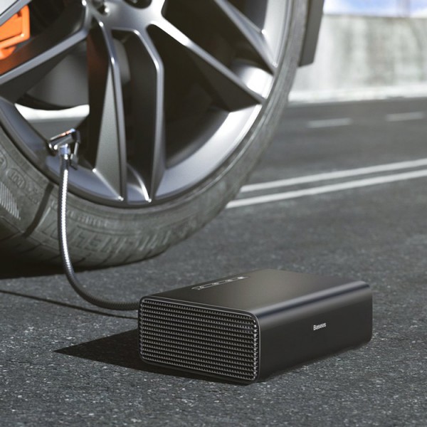 BASEUS mini συμπιεστής αέρος αυτοκινήτου CRCQB01-01, μαύρος BASEUS mini συμπιεστής αέρος αυτοκινήτου CRCQB01-01, μαύρος