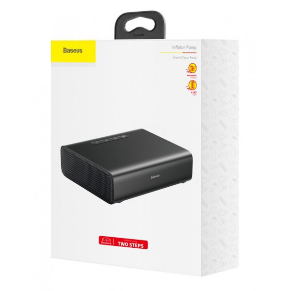 BASEUS mini συμπιεστής αέρος αυτοκινήτου CRCQB01-01, μαύρος BASEUS mini συμπιεστής αέρος αυτοκινήτου CRCQB01-01, μαύρος