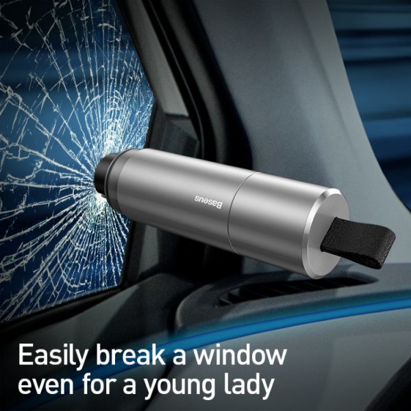 BASEUS εργαλείο ασφαλείας για όχημα CRSFH-0S, ασημί