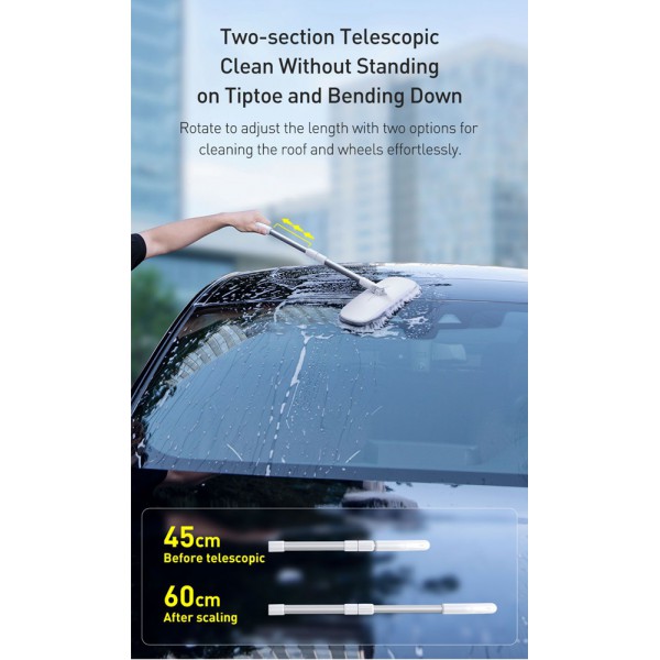 Baseus τηλεσκοπική σκούπα αυτοκινήτου CRTB-01 μαύρο