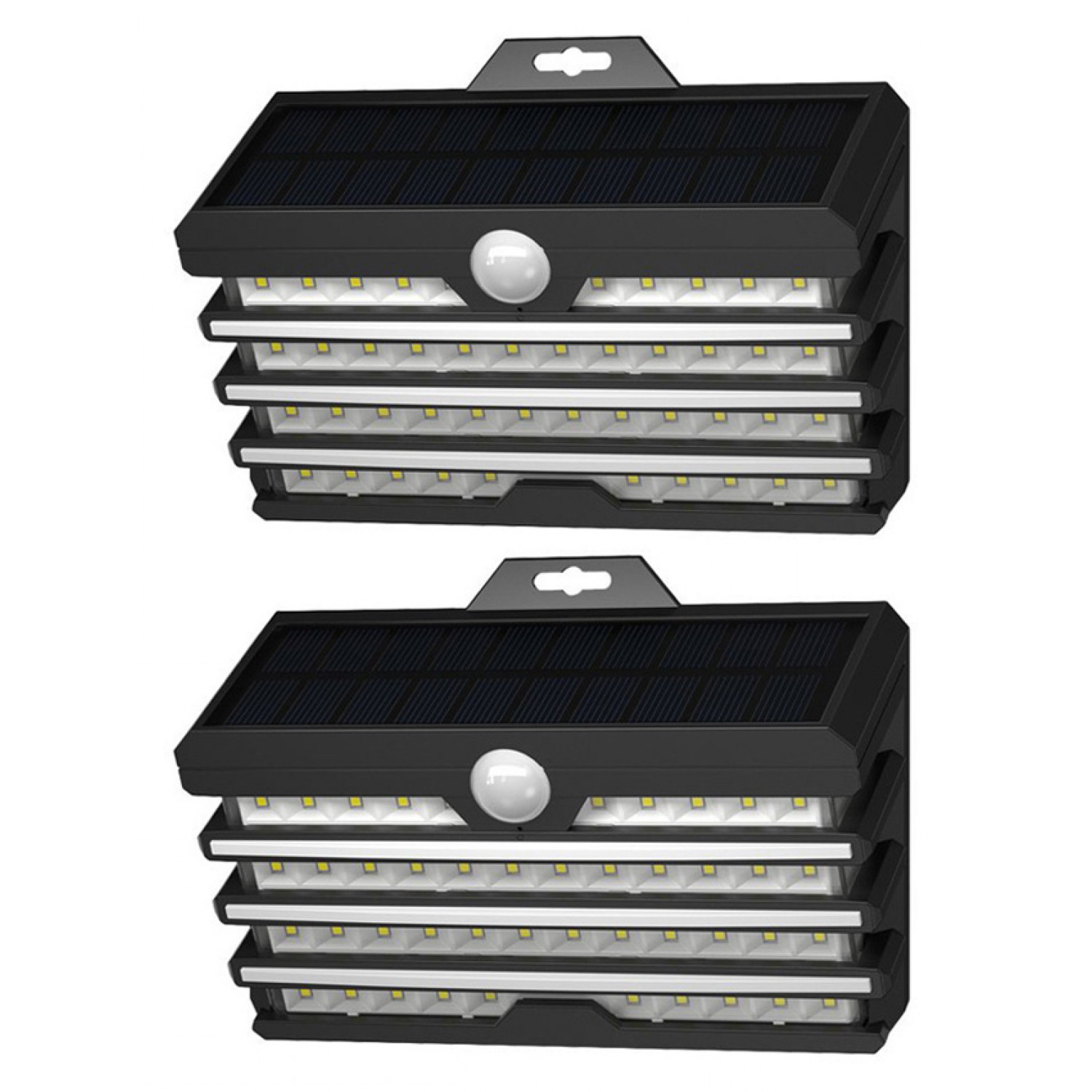 BASEUS LED ηλιακό φωτιστικό DGNEN-D01, 5.1W, 1800mAh, IP65, μαύρο, 2τμχ