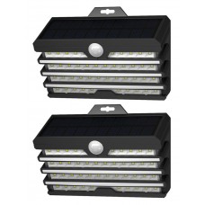 BASEUS LED ηλιακό φωτιστικό DGNEN-D01, 5.1W, 1800mAh, IP65, μαύρο, 2τμχ