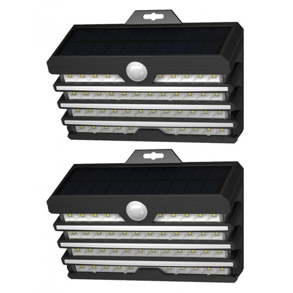 BASEUS LED ηλιακό φωτιστικό DGNEN-D01, 5.1W, 1800mAh, IP65, μαύρο, 2τμχ