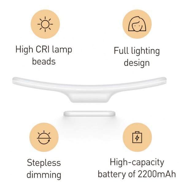 BASEUS LED φωτιστικό DGSUN-JA02, 4000-6500K, 4W, 2200mAh, λευκό