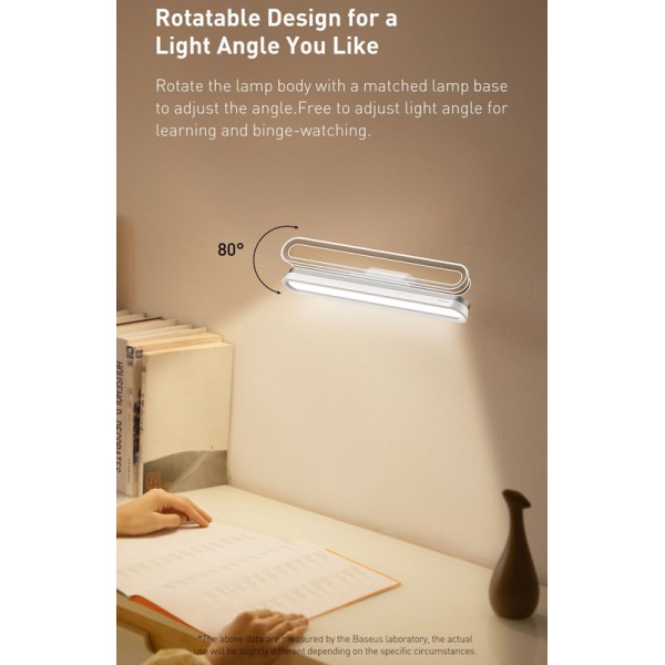 BASEUS LED φωτιστικό DGXC-02, 3000K-5000K, 5W, 1800mAh, λευκό