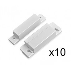 Αυτοκόλλητη μαγνητική επαφή συναγερμού DS-31, λευκή, 10τμχ