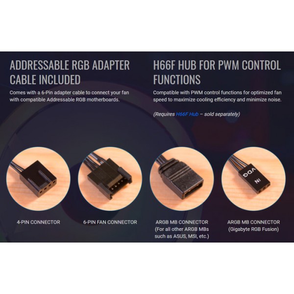 AEROCOOL LED ανεμιστήρας DUO-12ARGB, 120mm, RGB