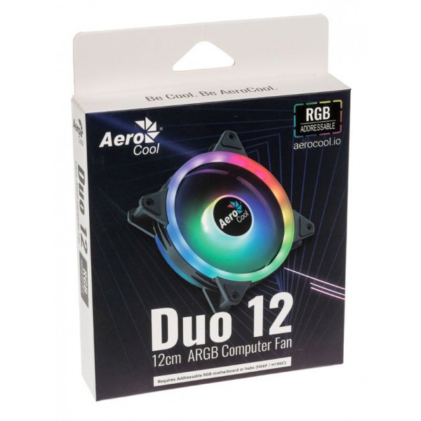 AEROCOOL LED ανεμιστήρας DUO-12ARGB, 120mm, RGB