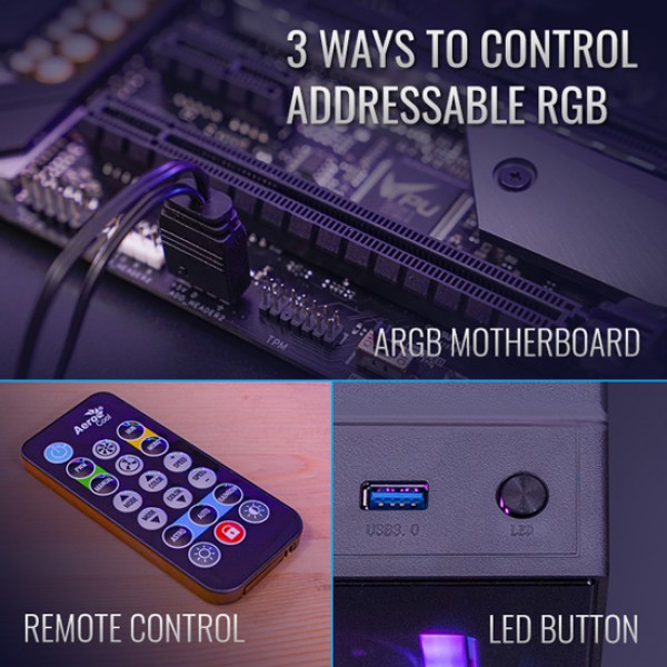 AEROCOOL Kit LED ανεμιστήρων DUO-12PRO, 120mm, RGB AEROCOOL Kit LED ανεμιστήρων DUO-12PRO, 120mm, RGB