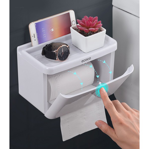 ECOCO βάση μπάνιου για χαρτί E1612, λευκή