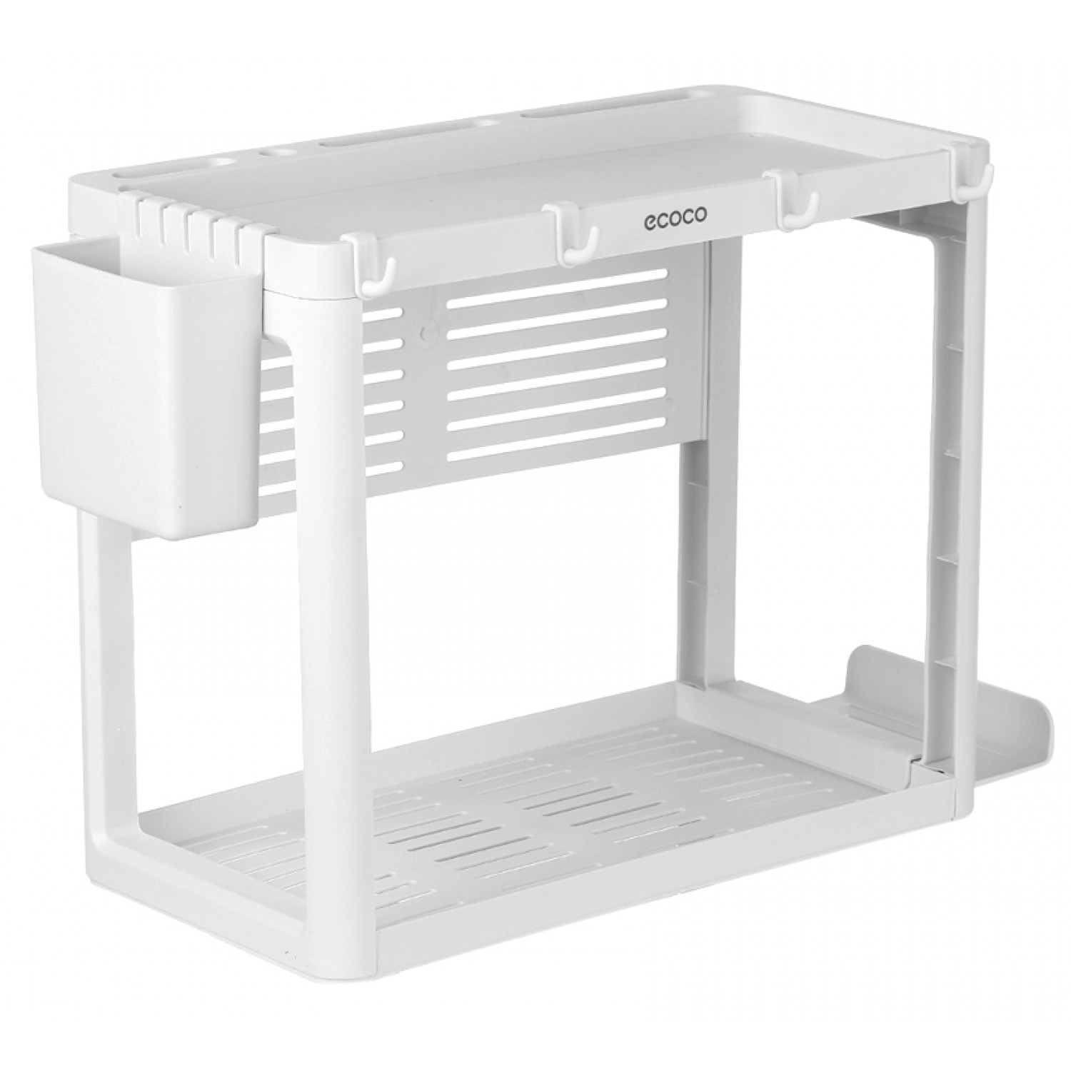 ECOCO πολυχρηστική επιτραπέζια βάση για κουζίνα E1704, λευκή