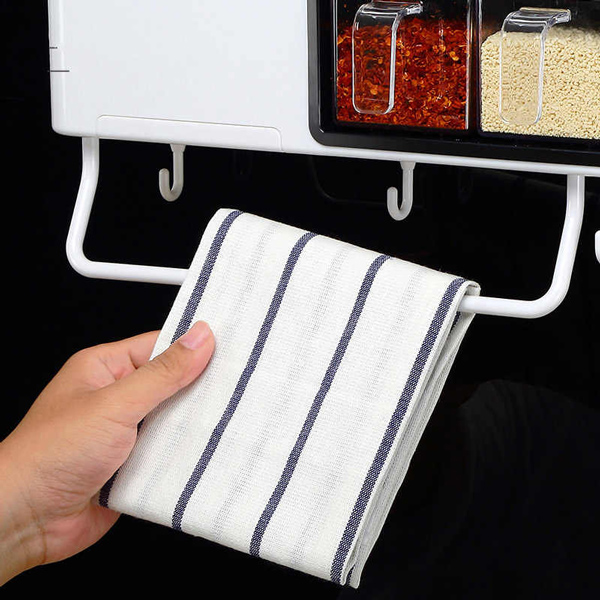 ECOCO πολυχρηστική βάση τοίχου για κουζίνα E1714, 40x12x11cm, μαύρη